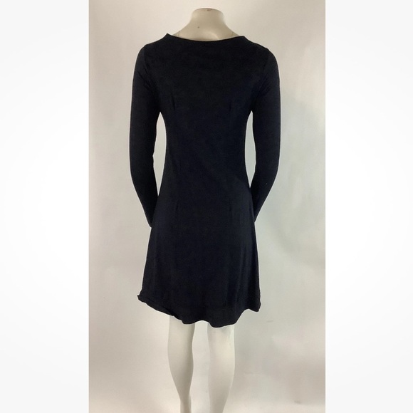 Horny Toad Sz S Long Sleeve Jersey Comfort Stretchy Pullover Dress Black - Picture 4 of 6